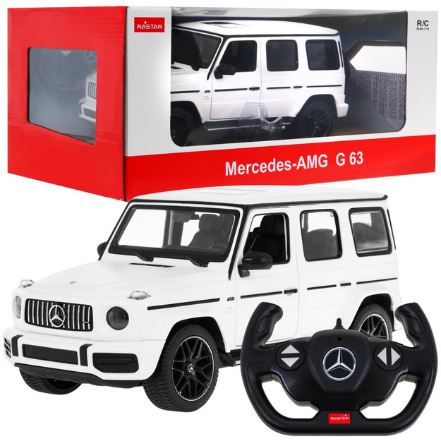 Mercedes Benz G63 tālvadības pults, 1:14, balts