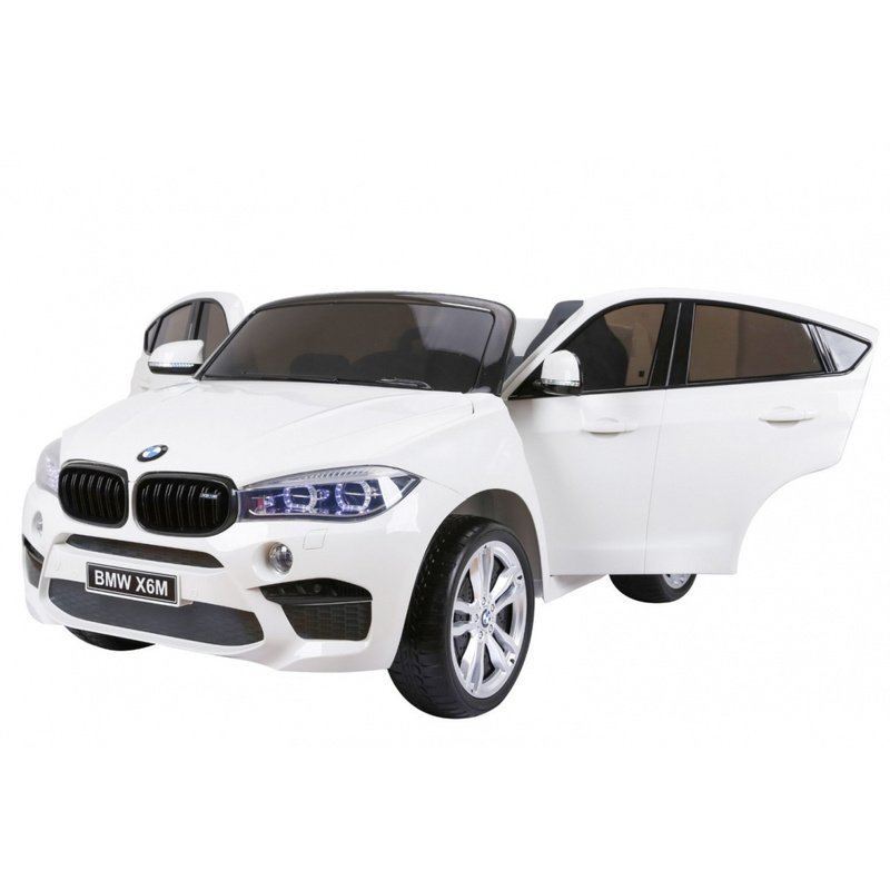 Divvietīgs elektromobilis "BMW X6M XXL", balts