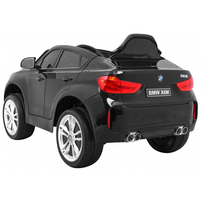 BMW X6M vienvietīgs elektromobilis, melns