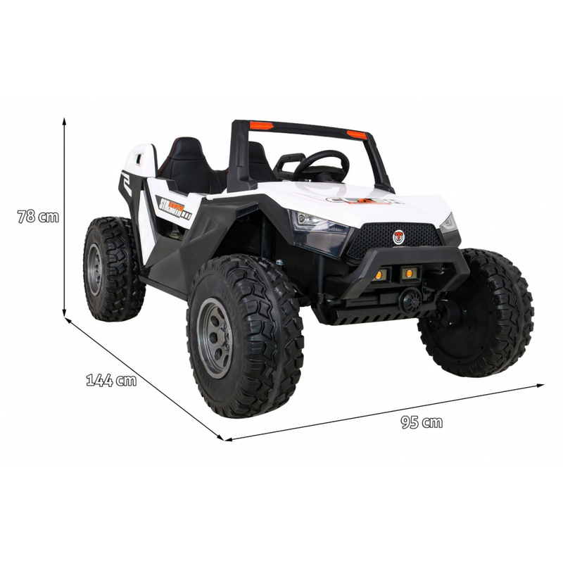 Buggy Clash 4x4 elektromobilis, balts