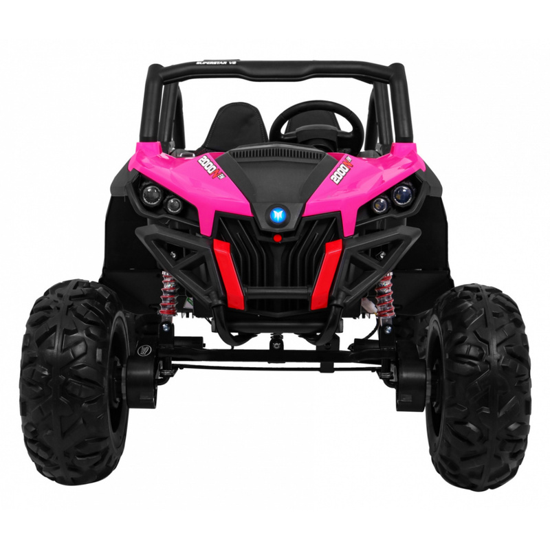 Elektriskais auto Buggy Super Star 4 x 4, rozā krāsā