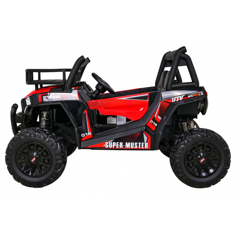 Divvietīgs elektriskais automobilis Buggy UTV, sarkans