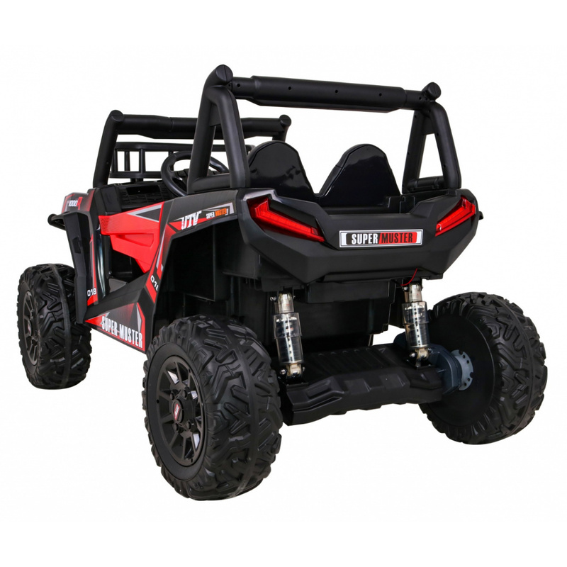 Divvietīgs elektriskais automobilis Buggy UTV, sarkans