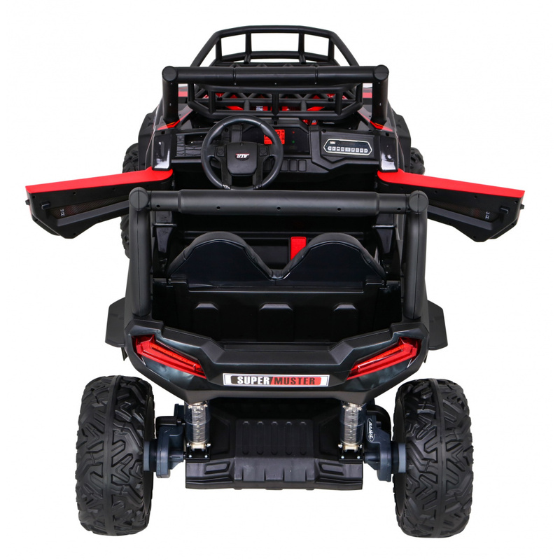 Divvietīgs elektriskais automobilis Buggy UTV, sarkans