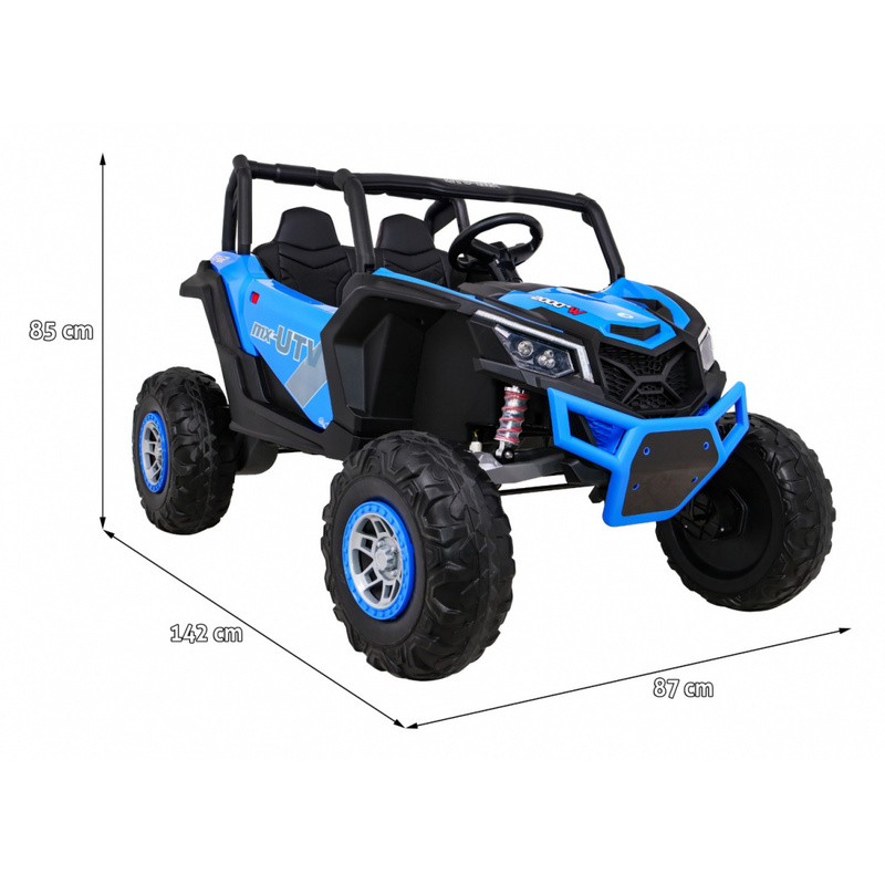 Dubultā elektriskā automašīna Buggy UTV-MX, zils