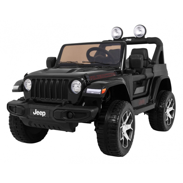 Jeep Wrangler Rubicon elektriskais divvietīgais, melns