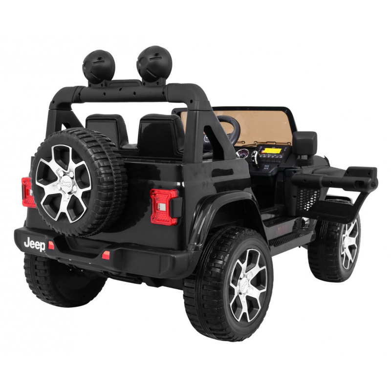 Jeep Wrangler Rubicon elektriskais divvietīgais, melns