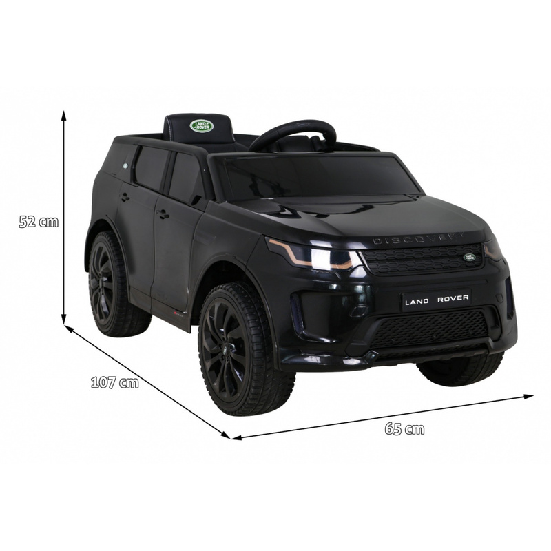 Land Rover Discovery Sport vienvietīgs elektromobilis, melns