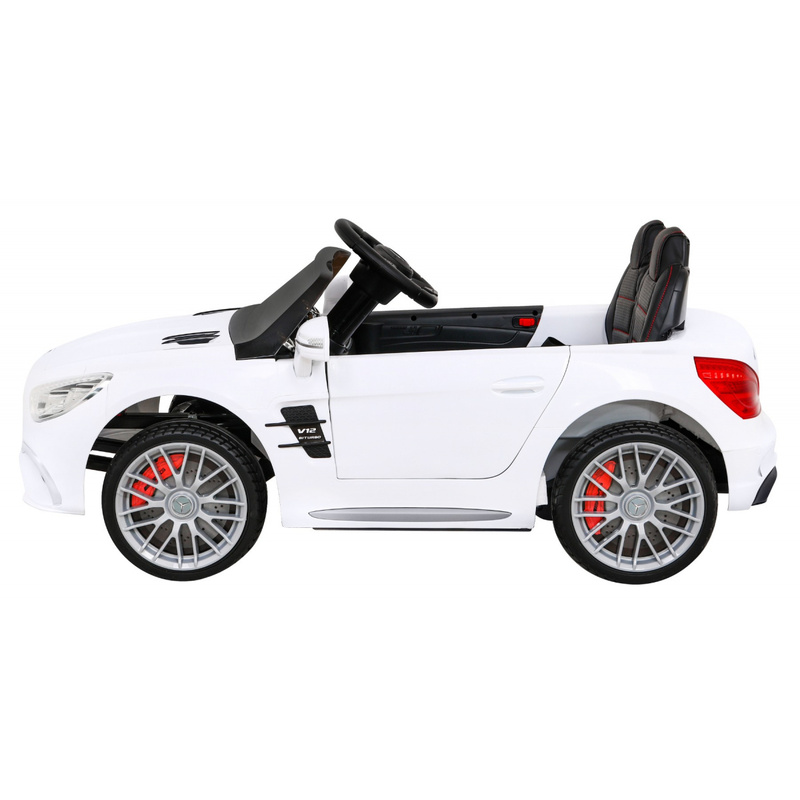 Bērnu vienvietīgs elektromobilis Mercedes Benz AMG SL65 S, balts