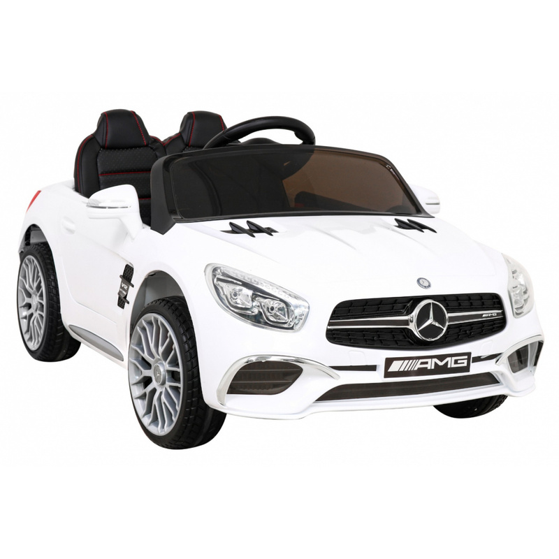 Bērnu vienvietīgs elektromobilis Mercedes Benz AMG SL65 S, balts