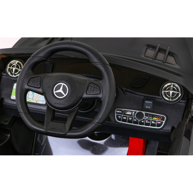 Bērnu vienvietīgs elektromobilis Mercedes Benz AMG SL65 S, melns