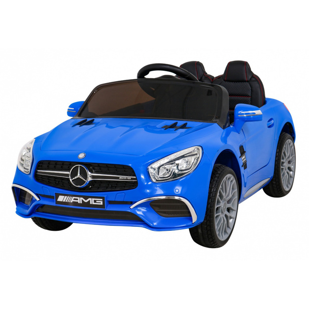 Mercedes Benz AMG SL65 S vienvietīgs elektromobilis, zils