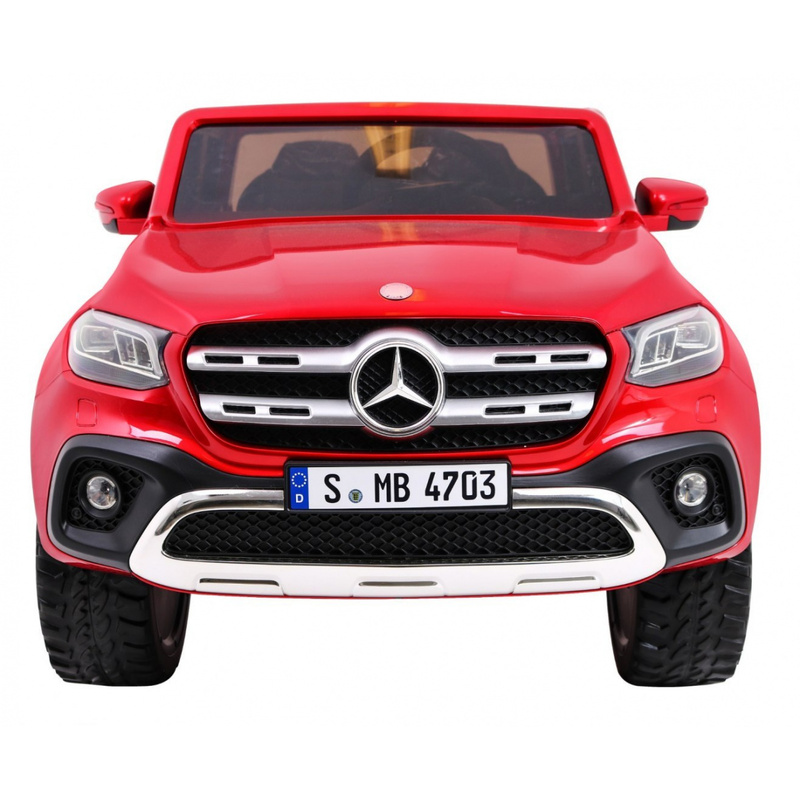 Elektromobilis Mercedes Benz X-Class MP4, lakots sarkans