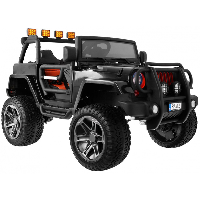 Elektriskā automašīna Monster Jeep 4x4 bērniem, melna