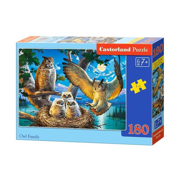 Puzle Castorland Owl Family, 180 daļas