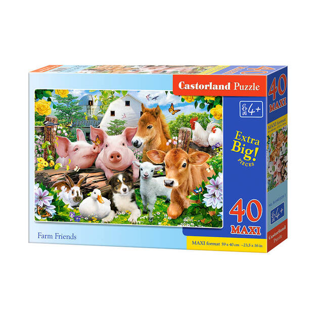 Puzzle Castorland Farm Friends, 40 daļas