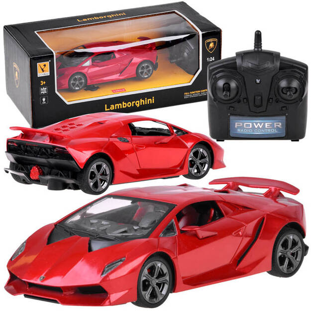 Tālvadības automašīna - Lamborghini, sarkana