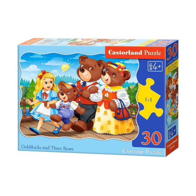 Puzle Castorland Goldilocks and three Bears, 30 daļas.