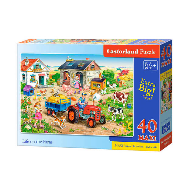 Castorland Life on the Farm Puzzle, 40 gabaliņi