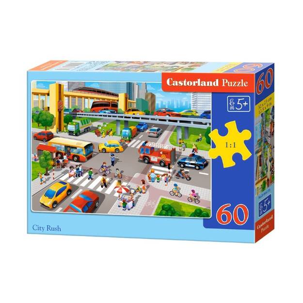 Puzle Castorland City Rush, 60 daļas