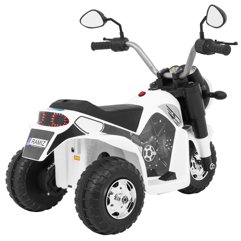 Elektriskais motocikls "MiniBike", balts 