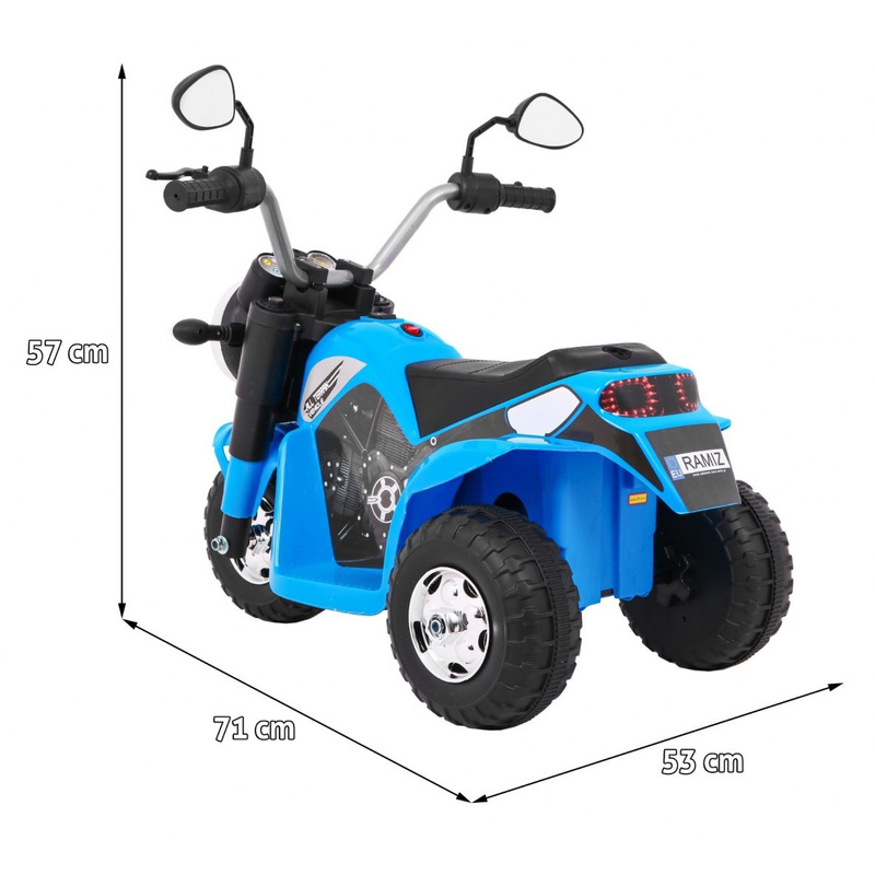 Elektriskais motocikls "MiniBike", zils