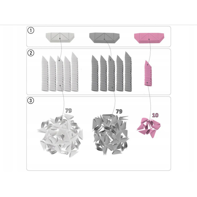  Alexander 3D origami radošais komplekts, atraitnītes