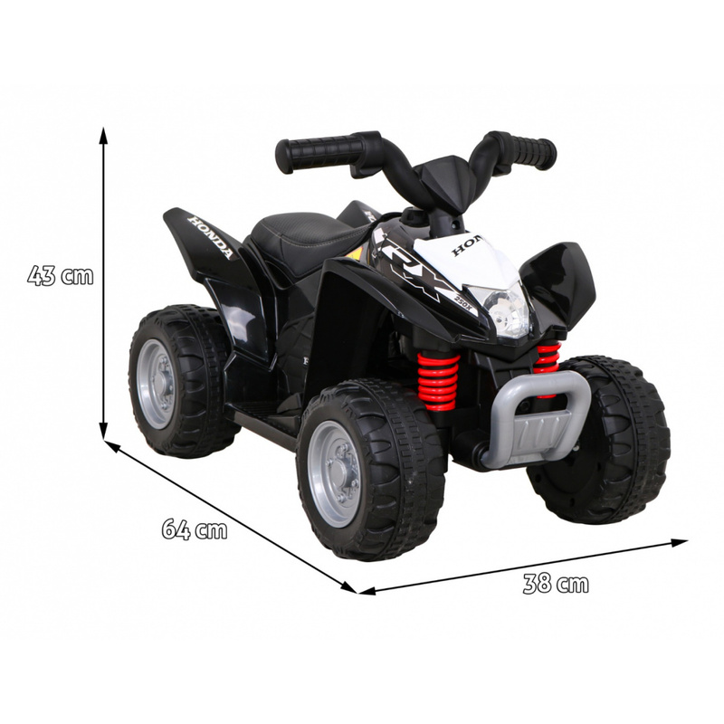 Kvadricikls Honda 250X TRX Quad Bike bērniem, melns