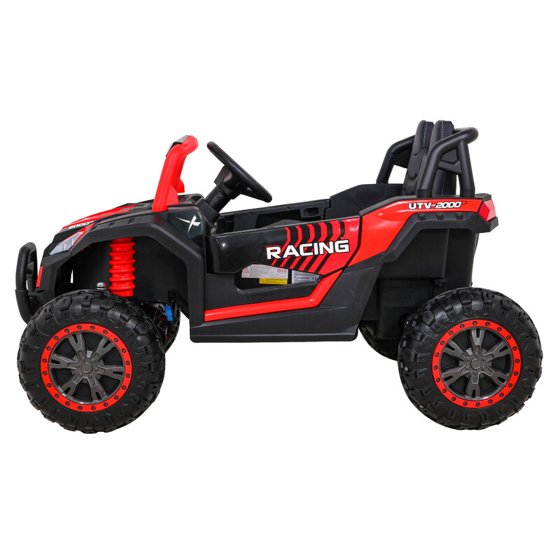 Viena elektriskā automašīna Buggy UTV 2000M Racing, sarkana