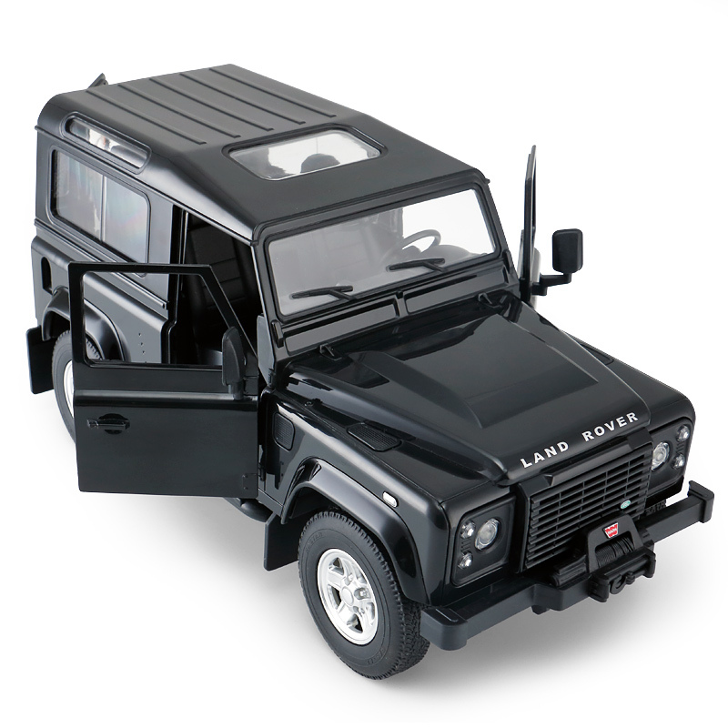 RASTAR R/C Land Rover Defender 1:14 SUV, melns