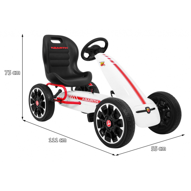 Minamais kartings "Gokart ABARTH", balts