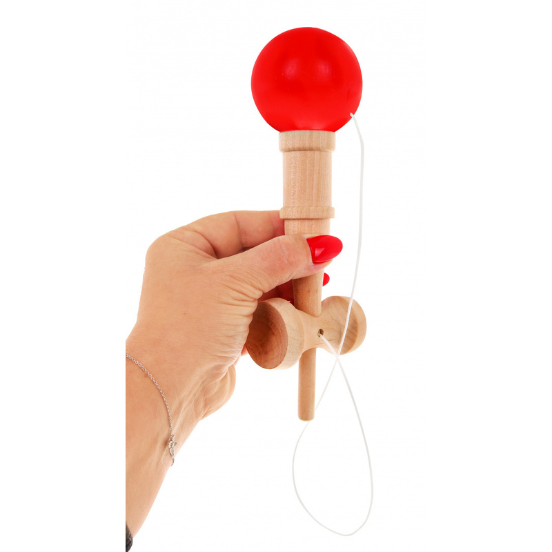 Kendama spēle, sarkana