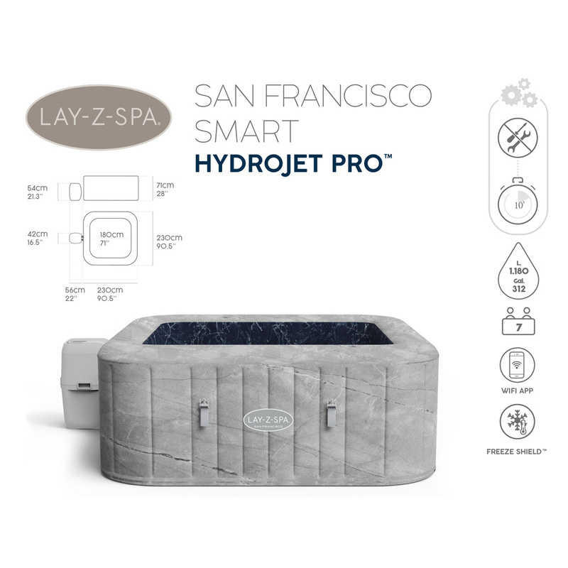 bestway lay-z-spa sanfrancisko džakuzi