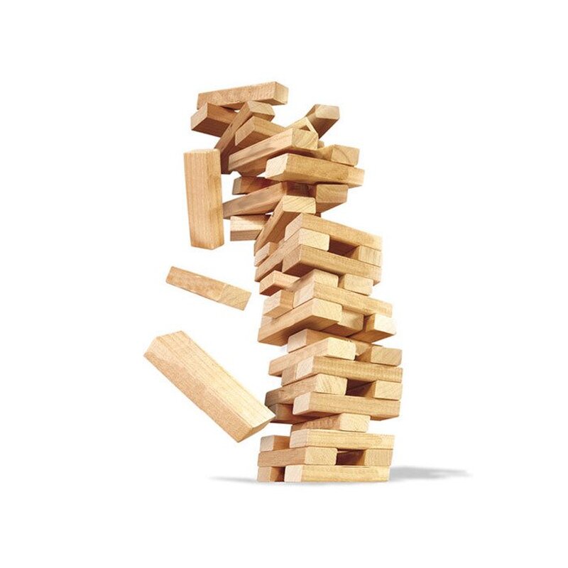 Koka puzles tornis - Jenga, 54 gabali