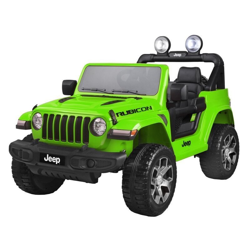 Elektromobilis "JEEP Wrangler Rubicon", balts