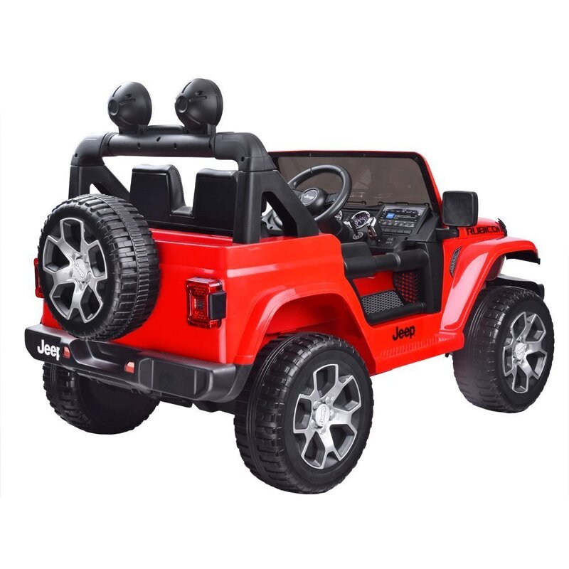 Elektromobilis "JEEP Wrangler Rubicon", balts