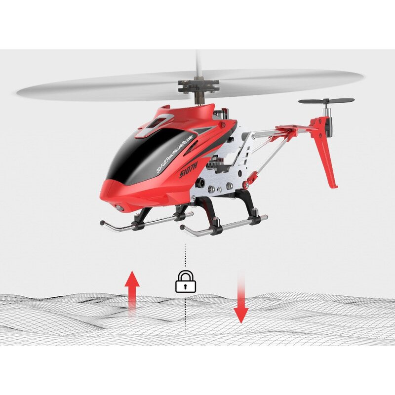 Talvadības helikopters "Syma S107H", sarkans