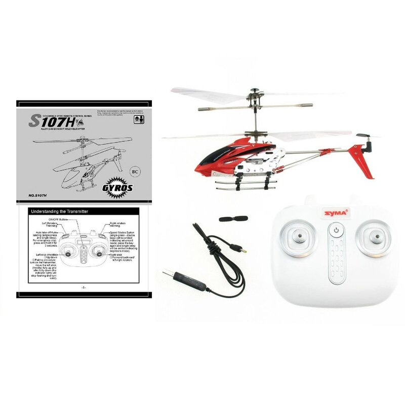 Talvadības helikopters "Syma S107H", sarkans