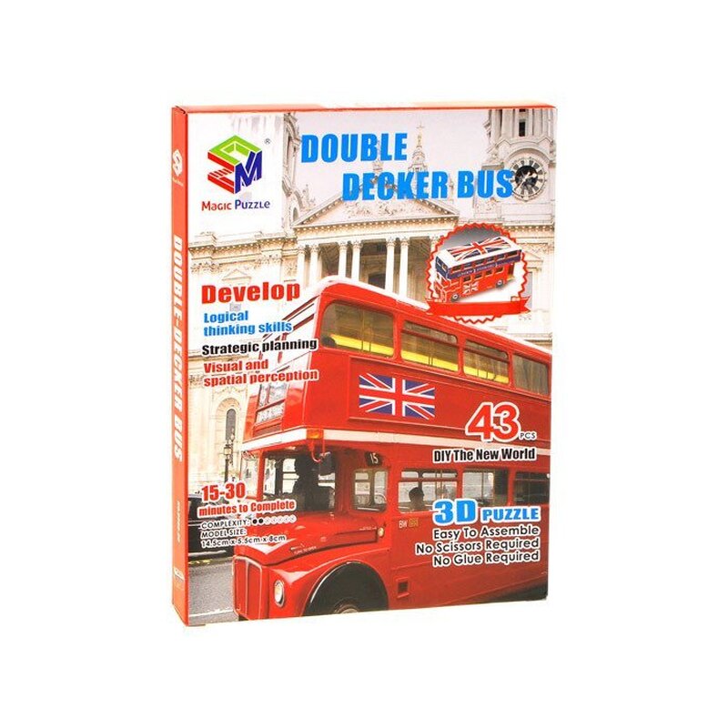 3D puzle Londonas autobuss