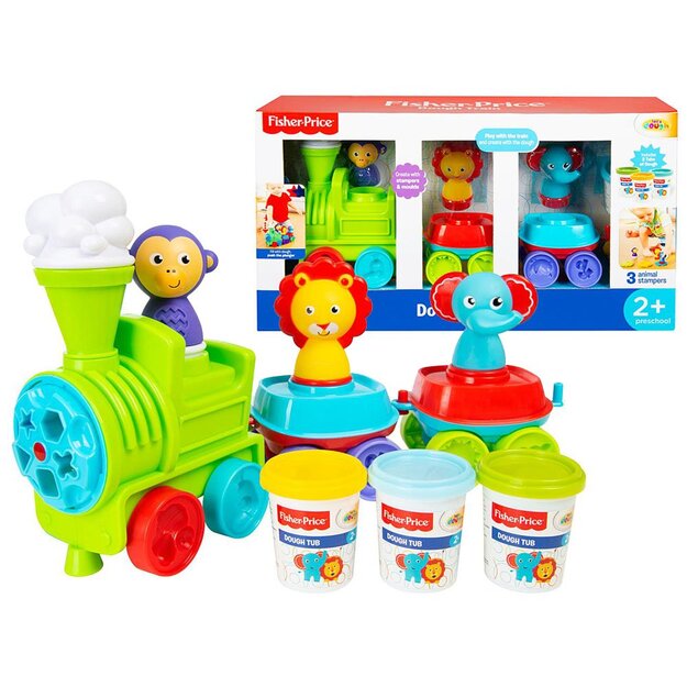 Plastilīna komplekts ar vilcienu Fisher Price