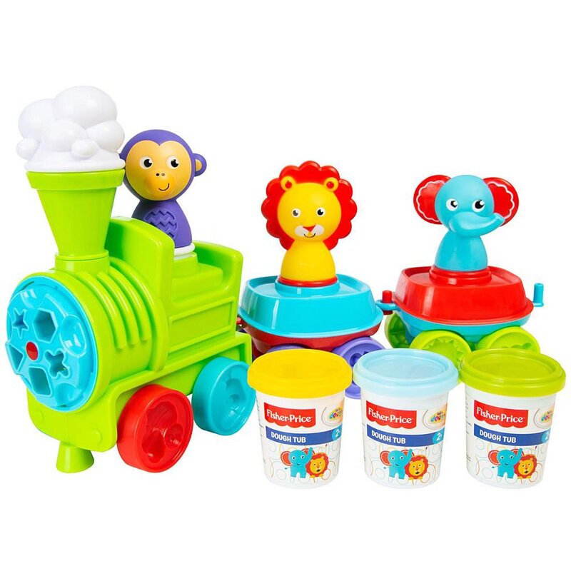 Plastilīna komplekts ar vilcienu Fisher Price