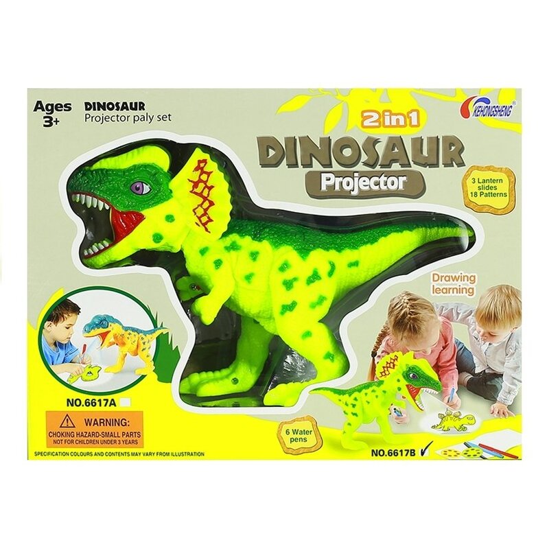 Projektors "Dinozaurs"ar flomāsteriem