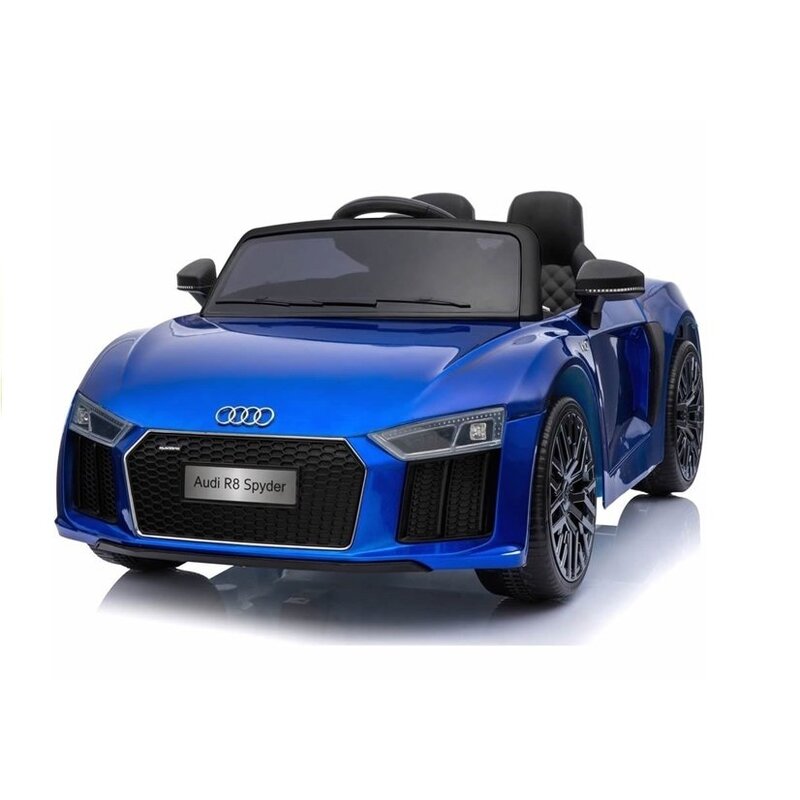 Bērnu vienvietīgs elektromobilis "Audi R8 Spyder", zils