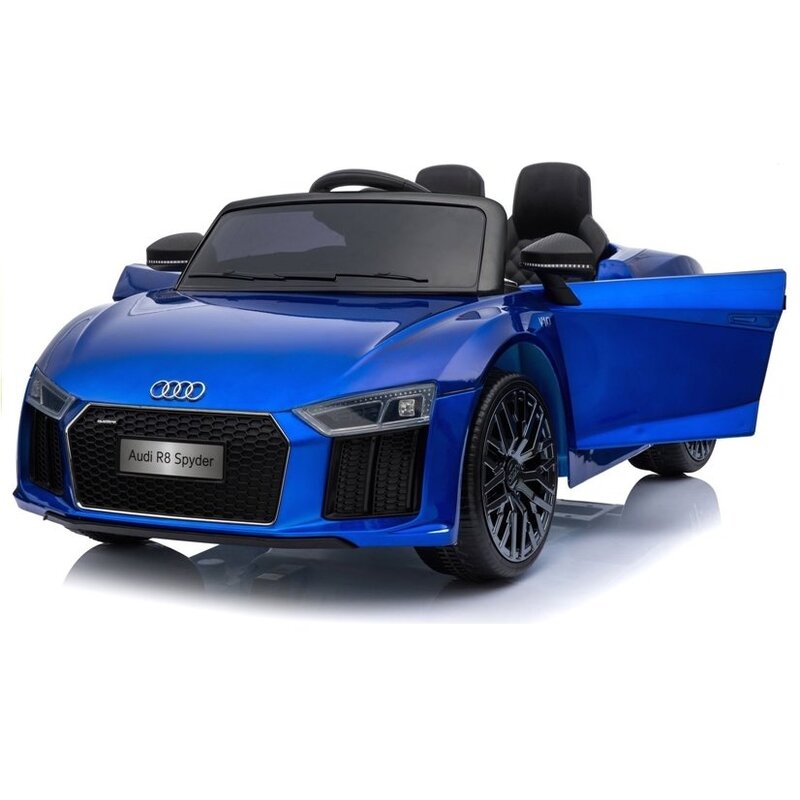 Bērnu vienvietīgs elektromobilis "Audi R8 Spyder", zils