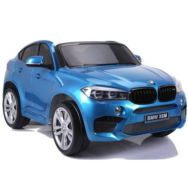 Vienvietīgs elektromobilis BMW X6M, zils-lakots