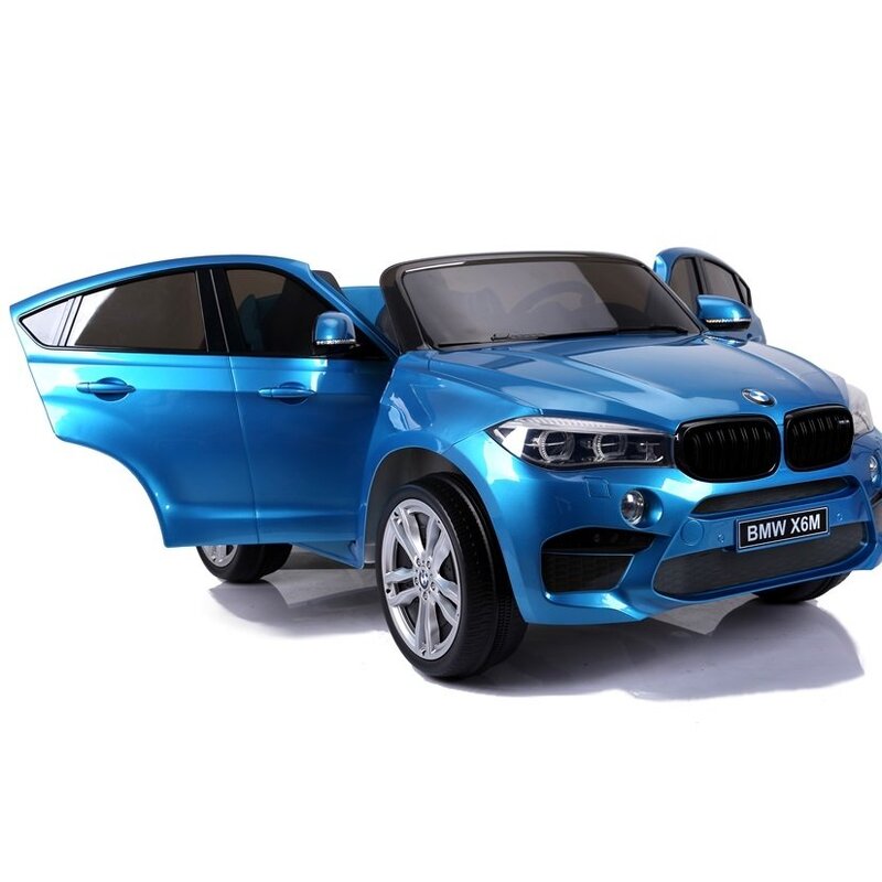 Vienvietīgs elektromobilis BMW X6M, zils-lakots