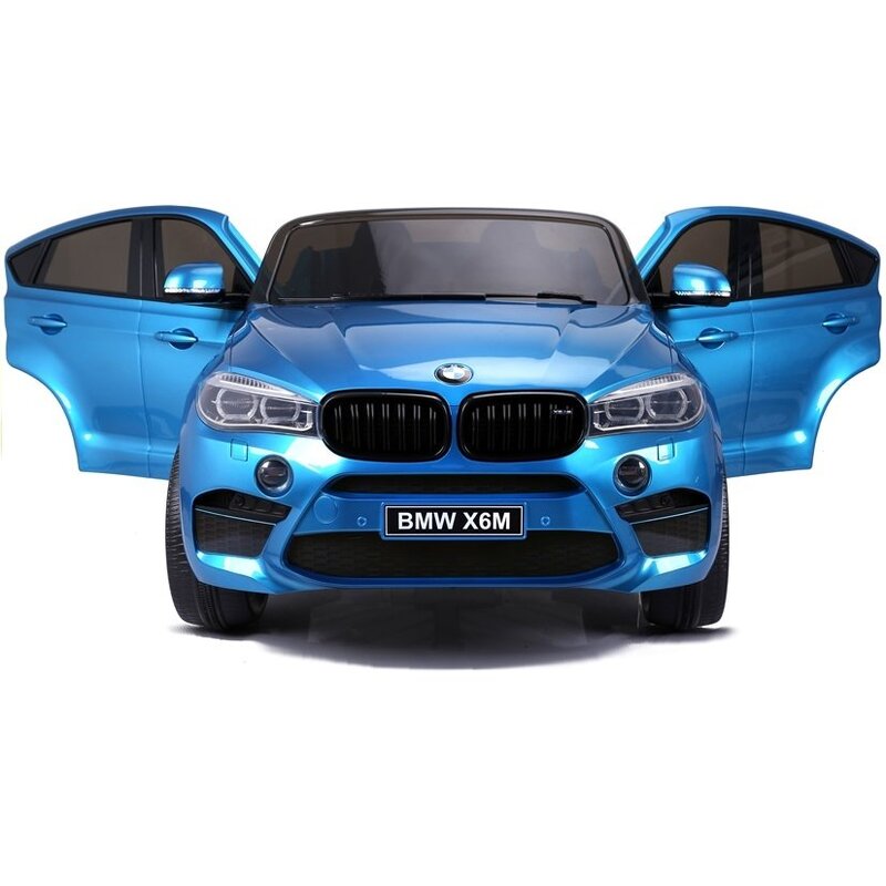 Vienvietīgs elektromobilis BMW X6M, zils-lakots