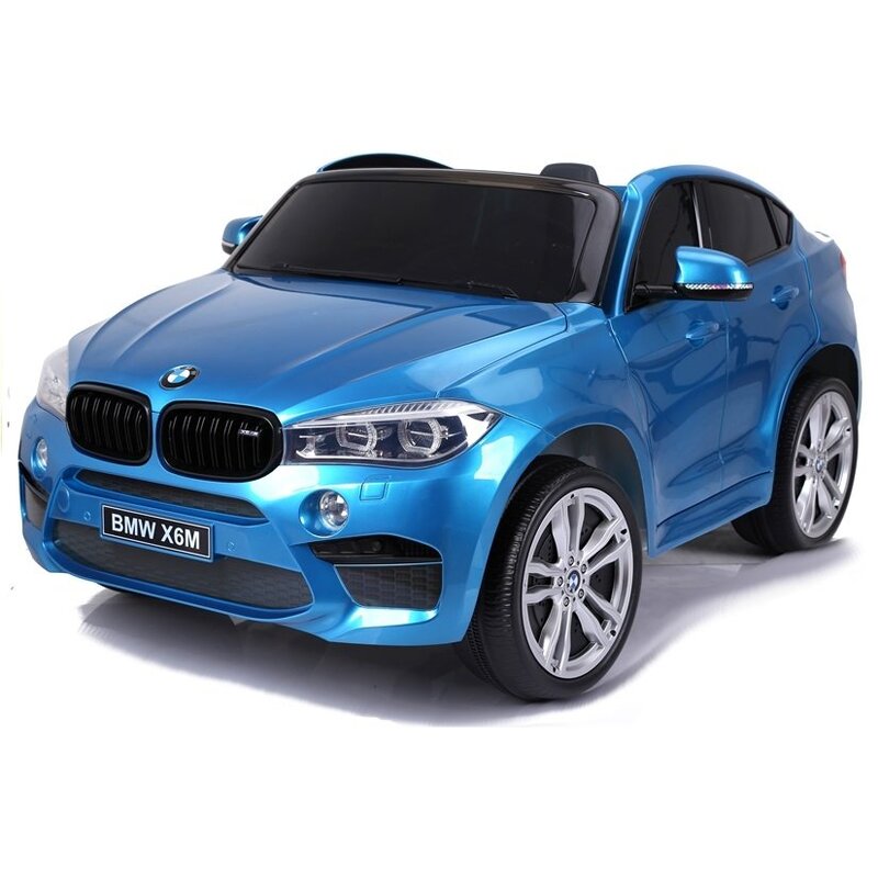 Vienvietīgs elektromobilis BMW X6M, zils-lakots