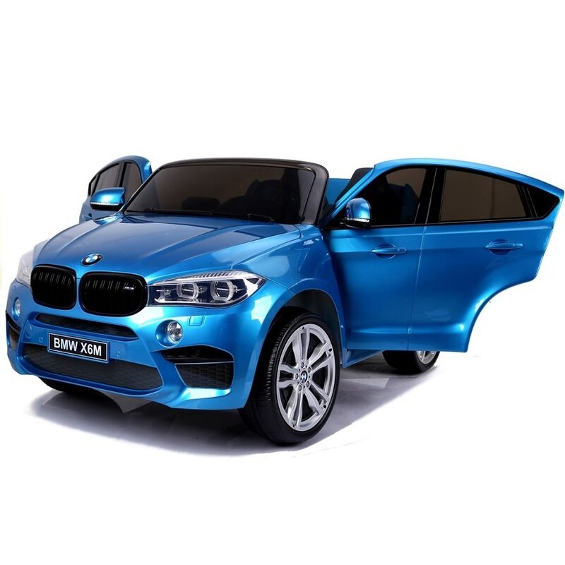 Vienvietīgs elektromobilis BMW X6M, zils-lakots