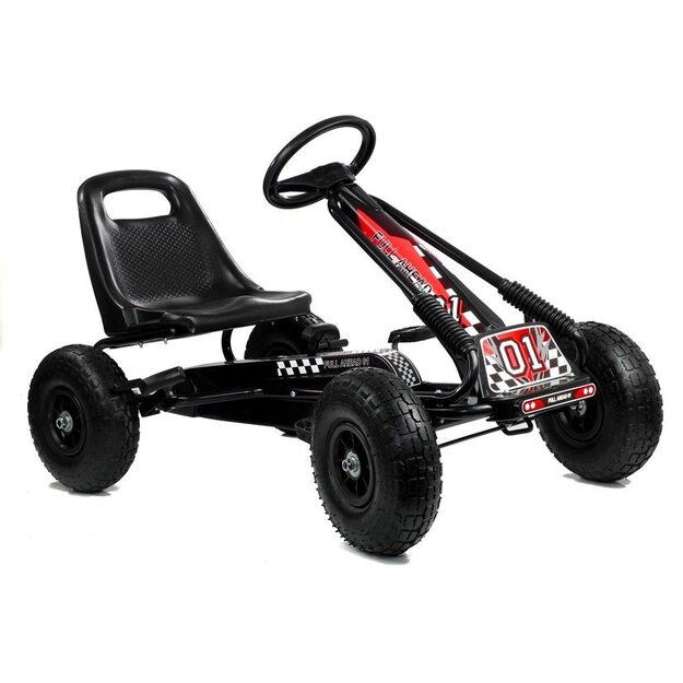 Kartings ar pedāļiem "Gokart A-15", melns